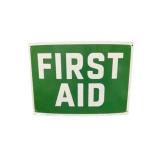 First Aid Metal Sign