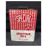 Special Motor Oil 2 Gallon Oil Can