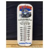 Goodyear Pit Stop Service Metal Thermometer
