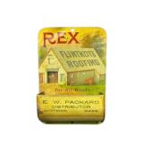 REX Flintkote Roofing Advertising Match Box Holder