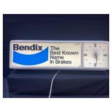 Bendix Brakes Light Up Clock