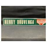 Trojan Embossed Metal Sign