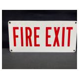 Fire Exit Porcelain Sign