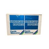 American Express Double Sided Uncut Sign