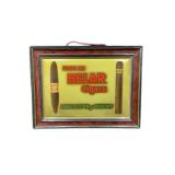 Velar Cigars Embossed Metal Self Standing Sign