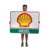 Shell Diesel Reflective Interstate Sign