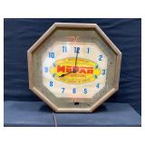 Chrysler Mopar Parts & Accessories Light Up Clock