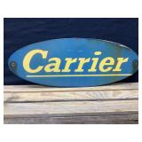 Carrier Porcelain Sign