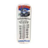 Goodyear Pit Stop Service Metal Thermometer