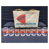 Oilzum Motorcycle Motor Oil 8 Cans with Box