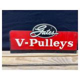 Gates V-Pulley Double Sided Metal Sign