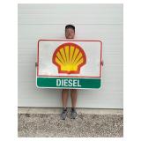 Shell Diesel Reflective Interstate Sign