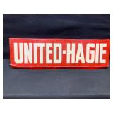 United-Hagie Double Sided Metal Sign