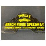 Beech Ridge Speedway Metal Sign