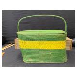 Green & Yellow Picnic Basket