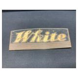 White Metal Badge