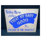 Bobby Darin Record Sign