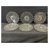 Fostoria American Glass Plate Lot