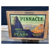 Pinnacle Pears Wooden Crate