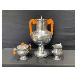 Coffee Percolator with Sugar and Cream