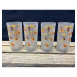 Jewel Tea Glass Cups Set of 4