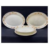 Jewel Tea Trays & Oval Dish Set