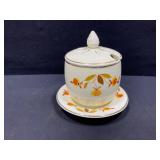 Jewel Tea Mustard Jar & Underplate