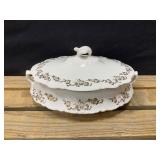 Homer Laughlin China Cover Oval Bowl
