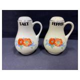 Hall Pottery Orange Poppy Salt & Pepper Shakers