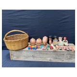 Dolls Parts and Basket
