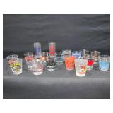 Collector Shot Glasses-20 in the Lot