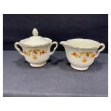Jewel Tea Creamer & Sugar with Lid