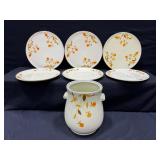 Jewel Tea Plates & Jar