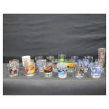 Collector Shot Glasses-20 in the Lot