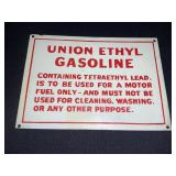 Union Ethyl Metal Sign