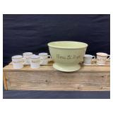 Tom & Jerry Punch Bowl and cups