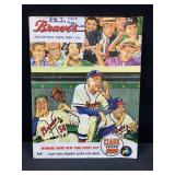 Atlanta Braves Score Card 1954
