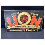 Lion Automotive Products Sign