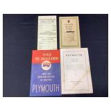 Chrysler & Plymouth Booklets