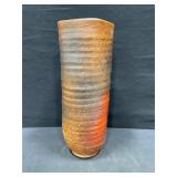 Ribbed Ceramic Vase