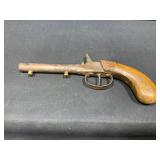 Cast Iron/Wood Handle Toy Gun