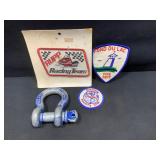 Rupp, Firestone, Fire Dept. Patches Anchor Shackle