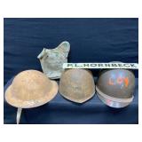 Military Helmets, Canteen, Name Plate