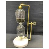 Daystar Marble Glass & Brass 15 Minute Timer