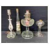 Oil Lamps, Electric Lamp Vintage Bottle