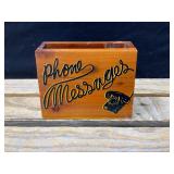 Wooden Phone Message Holder
