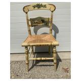 Wooden Chair Wicker Seat