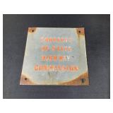 State Highway Commission Metal Double Sided Sign