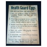 Health Guard Eggs Card Stock Poster
