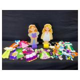 Wooden Magnetic Dress Up Dolls